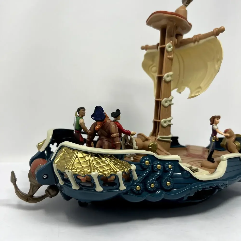 Vintage 1999 Zowie Power #1200 Red beard’s Pirate Ship Quest PC boat 4 Figures